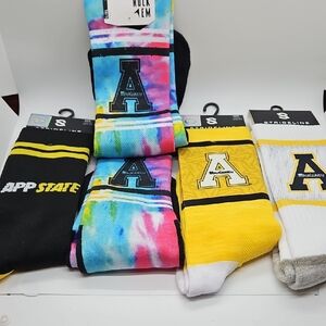 5 Pair Appalachian State Athletic Socks M/L